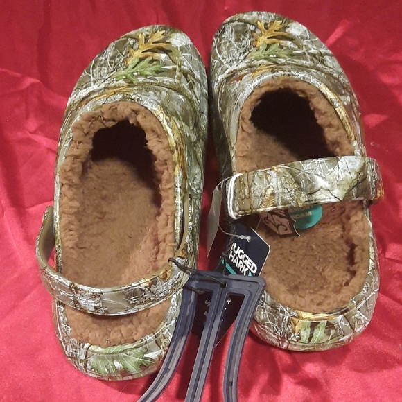 Rugged Shark Men's Camo Slip-On Croc Style Loafers Shoes - Picture 3 of 5